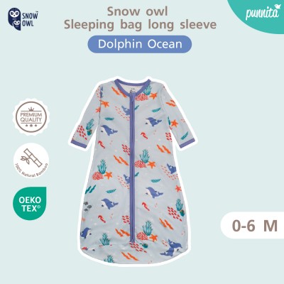 New Collection!! SNOW OWL Sleeping Bag ถุงนอนนุ่มๆ สำหรับเด็ก 0-6 M - Dolphin Ocean
